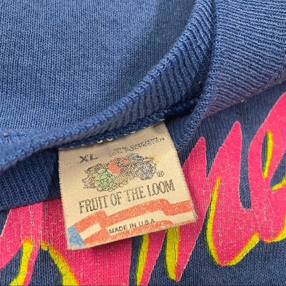 Vintage 90s March of Dimes Walk America 1991 Blue Crewneck Sweatshirt - Picture 7 of 9